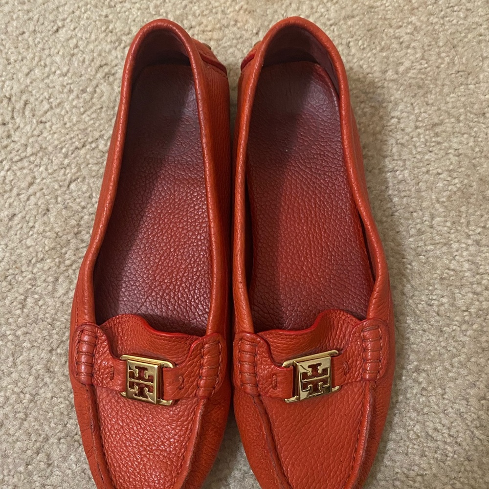 Red Tory Burch loafers